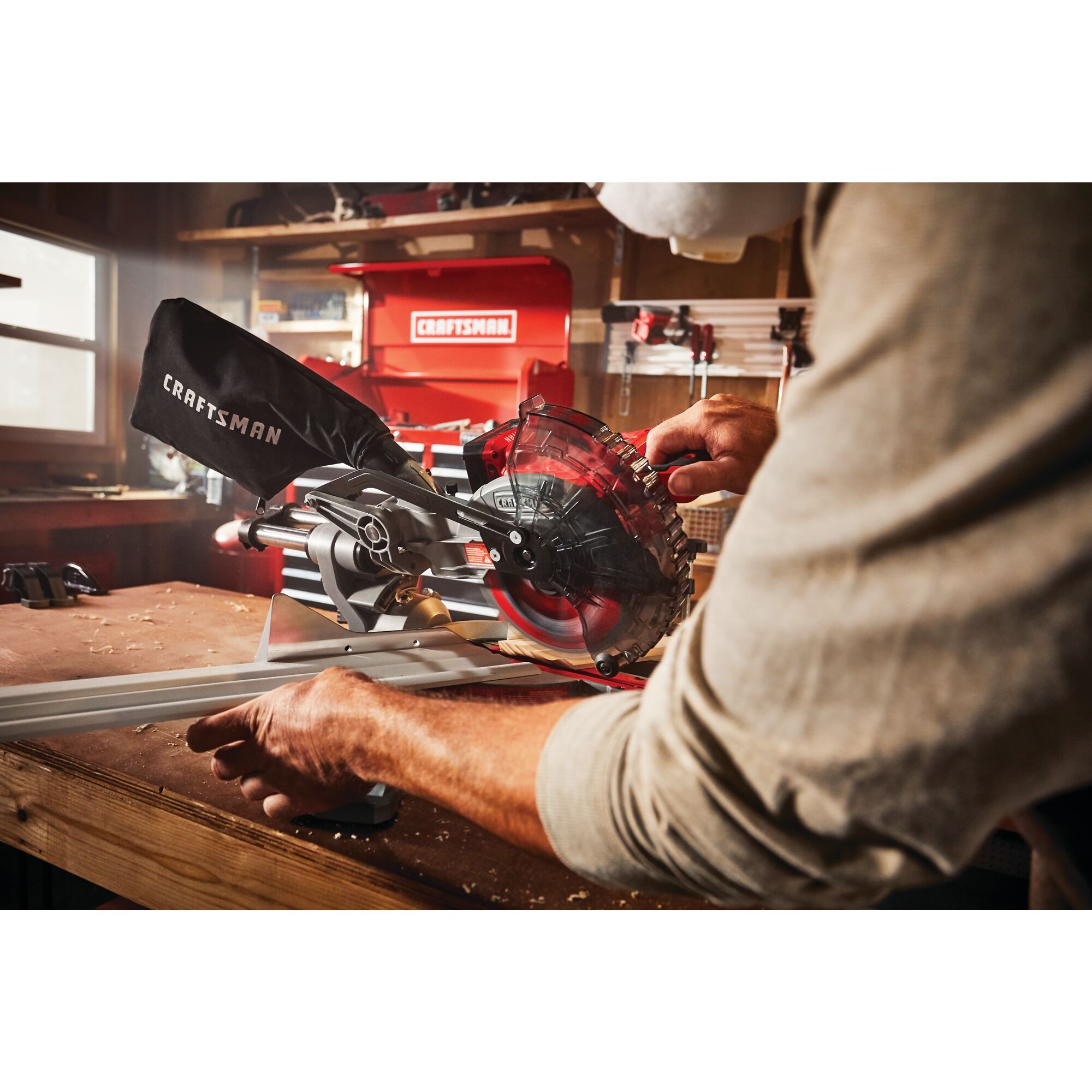 V20* Cordless 7-1/4-in. Sliding Miter Saw Kit (1 Battery) | CRAFTSMAN