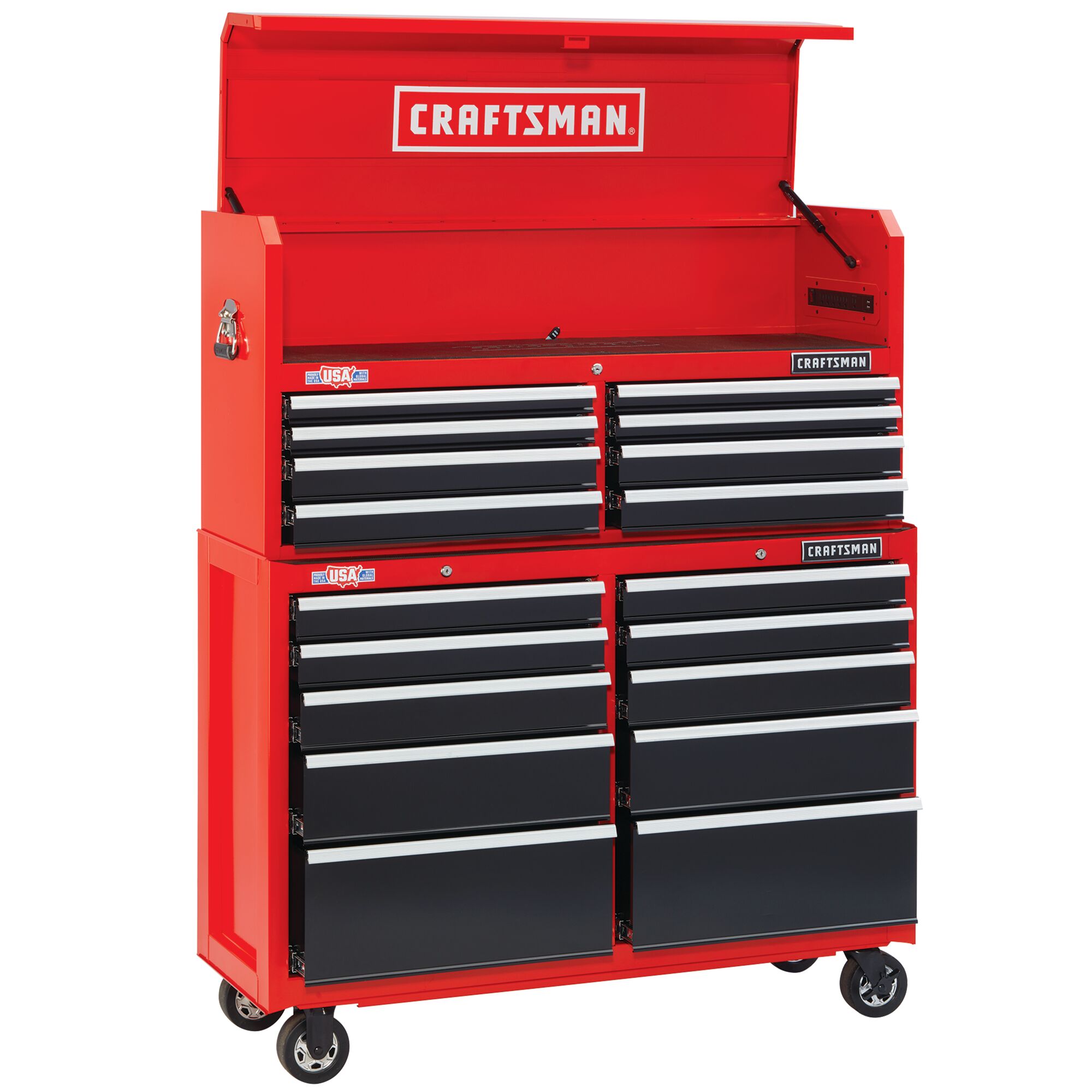 Black and red craftsman 2024 tool box