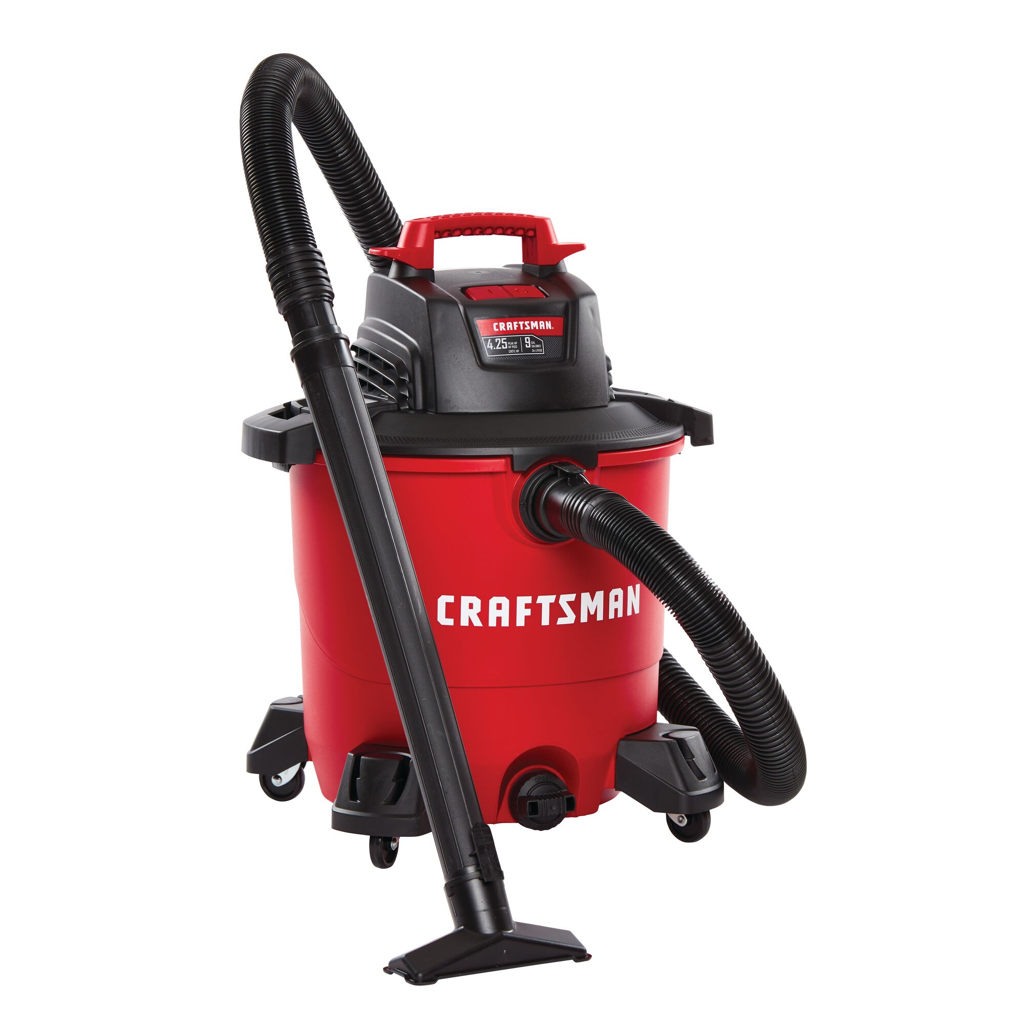 9 Gal.* 4.25 Peak HP** Wet/Dry Vac with Attachments | CRAFTSMAN